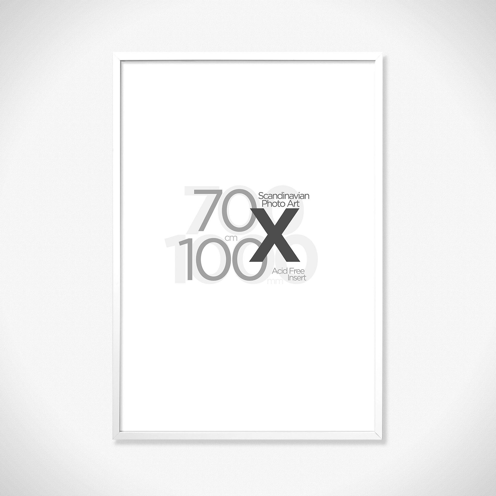 white picture frame 70x100